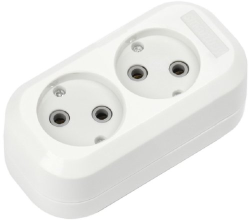 Колодка без заземления Smartbuy 2-м 10А 2200Вт белый картинка 